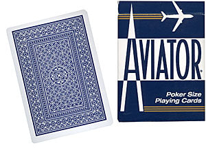 Cards Aviator Poker size (Blue) - Got Magic?