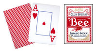 Cards Bee Poker Jumbo Index (Red) - Got Magic?