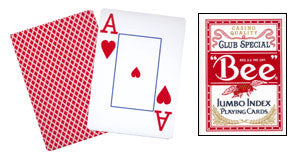 Cards Bee Poker Jumbo Index (Red) - Got Magic?