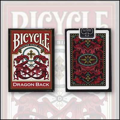 Bicycle Dragon Back Cards (Red) by USPCC - Got Magic?