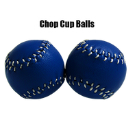 Chop Cup Balls Blue Leather (Set of 2) by Leo Smetsers - Trick - Got Magic?