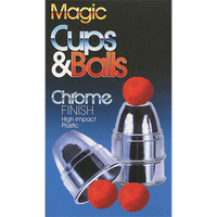 Chrome Cups & Balls (plastic) by Loftus Magic - Trick - Got Magic?