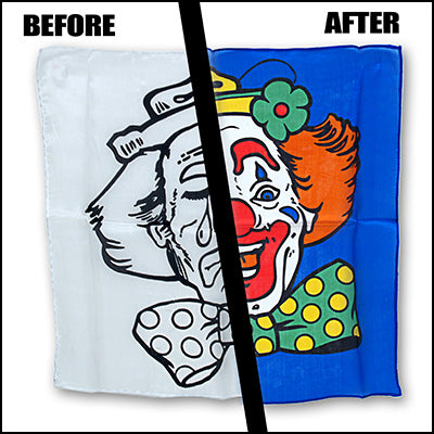 Happy / Sad Clown Silk Set (18 inch) Magic by Gosh - Trick - Got Magic?