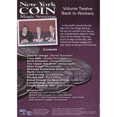 New York Coin Seminar Volume 12: Back To Workers - DVD - Got Magic?