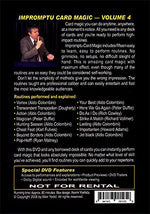 Impromptu Card Magic Volume #4 by Aldo Colombini - DVD - Got Magic?