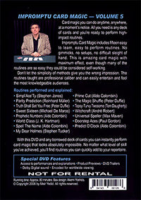 Impromptu Card Magic Volume #5 by Aldo Colombini - DVD - Got Magic?