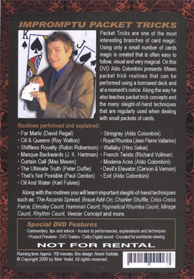 Impromptu Packet Tricks by Aldo Colombini - DVD - Got Magic?