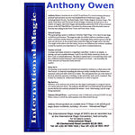 Anthony Owen Lecture by International Magic - DVD - Got Magic?