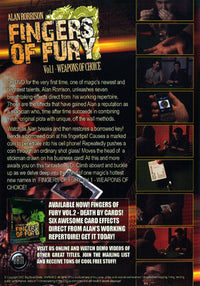Fingers of Fury Vol.1 (Weapons Of Choice) by Alan Rorrison & Big Blind Media - DVD - Got Magic?