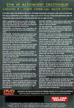 More Close-Up Quick Tricks: Volume Three by Al Schneider - DVD - Got Magic?