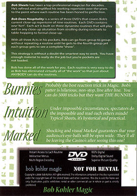 Bob Does Hospitality - Act 1 by Bob Sheets - DVD - Got Magic?