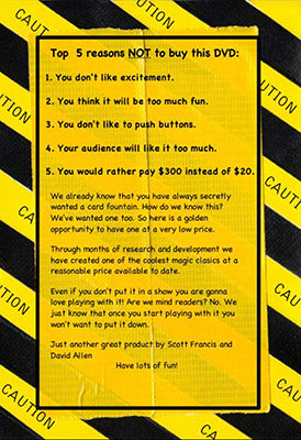 Build Your Own Card Fountain For Under $20 by David Allen and Scott Francis - DVD - Got Magic?
