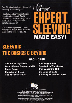 Expert Sleeving Made Easy by Carl Cloutier - DVD - Got Magic?