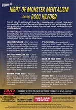 Night Of Monster Mentalism - Volume 4 by Docc Hilford - DVD - Got Magic?