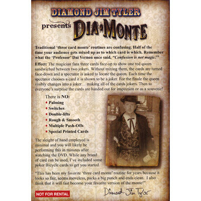 DiaMonte (DVD and Cards) by  Diamond Jim Tyler - DVD - Got Magic?
