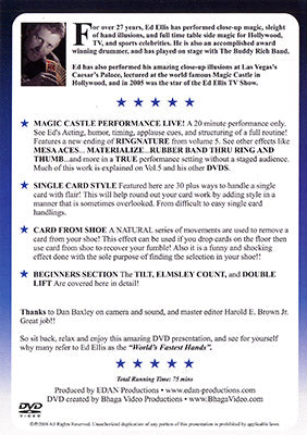 Magic Castle Performance Vol. 6 Live by Ed Ellis - DVD - Got Magic?