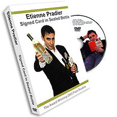 Etienne Pradier Signed Card in Sealed Bottle, DVD - Got Magic?