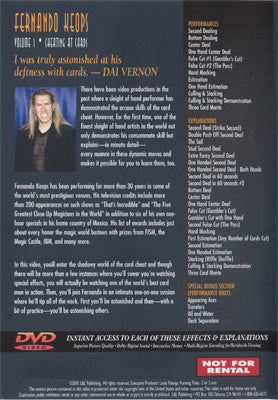 Cheating at Cards Volume 1 by Fernando Keops - DVD - Got Magic?