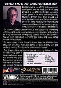 Cheating At Backgammon by George Joseph - DVD - Got Magic?