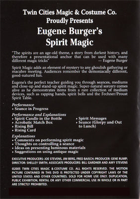 Eugene Burger's Spirit Magic Volume 24 by Greater Magic - DVD - Got Magic?