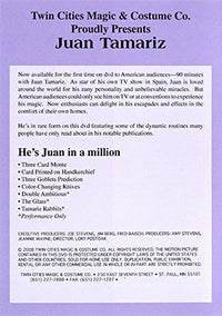 The Greater Magic Video Library Volume 41-Juan Tamariz - DVD - Got Magic?