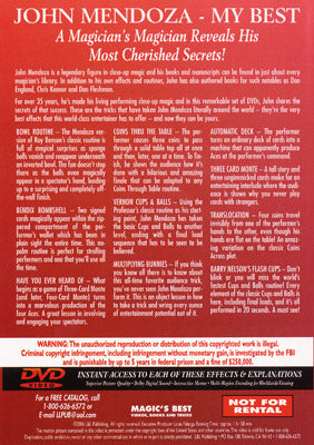 My Best - Volume 2 by John Mendoza - DVD - Got Magic?