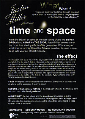 Time and Space by Justin Miller - DVD - Got Magic?