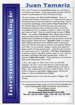 Juan Tamariz 2nd Lecture by International Magic - DVD - Got Magic?