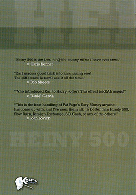 Heiny 500 by Karl Hein - DVD - Got Magic?