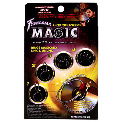 Linking Rings (DVD and 4 Ring Set) by Shoot Ogawa and Fantasma Magic - DVD - Got Magic?