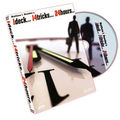 1 Deck 14 Tricks 24 Hours Volume 2 by Matthew J. Dowden & RSVP - DVD - Got Magic?