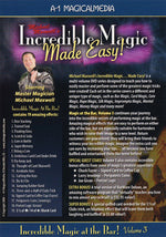 Incredible Magic At The Bar - Volume 3 by Michael Maxwell - DVD - Got Magic?