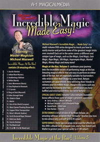Incredible Magic At The Bar - Volume 5 by Michael Maxwell - DVD - Got Magic?