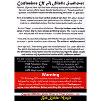 Confessions Of A Needle Swallower by Steve Spill - DVD - Got Magic?