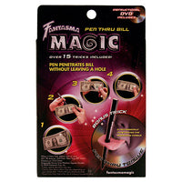 Pen Through Bill by Magick Balay and Fantasma Magic - DVD - Got Magic?