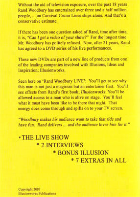 LIVE Celebration Tour '91: Volume One by Rand Woodbury - DVD - Got Magic?