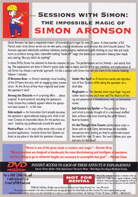 Sessions With Simon: The Impossible Magic Of Simon Aronson - Volume 1 - DVD - Got Magic?