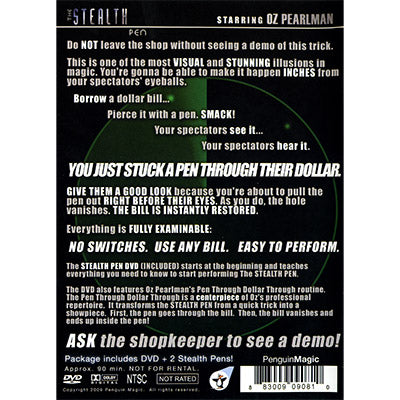 Stealth Pen (DVD and Props) by Oz Pearlman - DVD - Got Magic?
