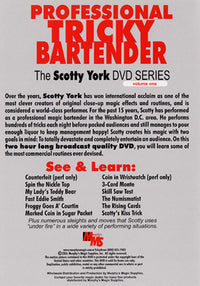 Scotty York Vol.1 - Professional Trick Bartender - DVD - Got Magic?