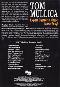 Expert Cigarette Magic Made Easy - Vol.2 by Tom Mullica - DVD - Got Magic?