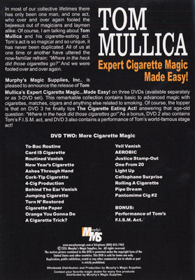 Expert Cigarette Magic Made Easy - Vol.2 by Tom Mullica - DVD - Got Magic?