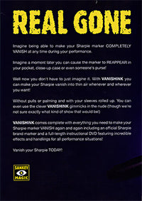 Vanishink by Jay Sankey - DVD - Got Magic?