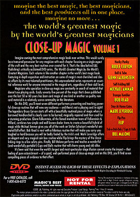 Close Up Magic #1 (World's Greatest Magic) - DVD - Got Magic?