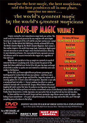 Close Up Magic #2 (World's Greatest Magic) - DVD - Got Magic?
