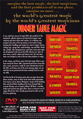 Dinner Table Magic (World's Greatest Magic) - DVD - Got Magic?