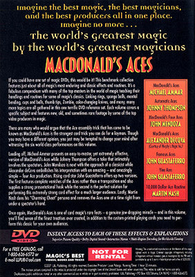 MacDonald's Aces (World's Greatest Magic) - DVD - Got Magic?