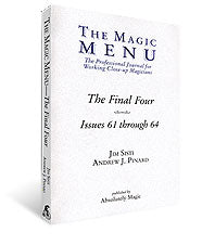 Final Four Magic Menu Book - Got Magic?