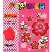 Four Balloon Flower Kit DIY SET (38 balloons 65cm) by Will Roya - Trick - Got Magic?