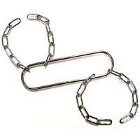 Houdini Handcuffs (Chrome) by Vincenzo Di Fatta - Tricks - Got Magic?