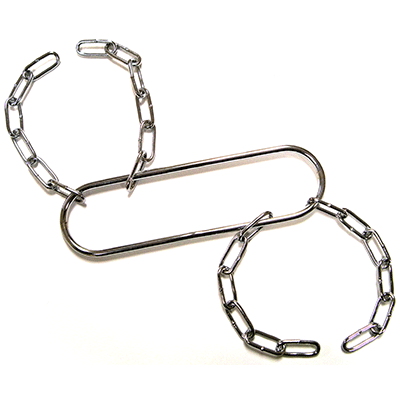 Houdini Handcuffs (Chrome) by Vincenzo Di Fatta - Tricks - Got Magic?